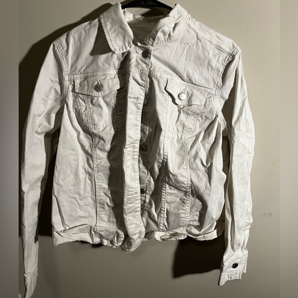 Women's White Denim Jacket